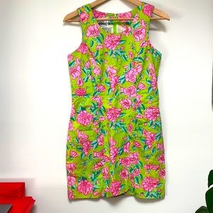 VINTAGE Lilly Pulitzer bright floral mini dress